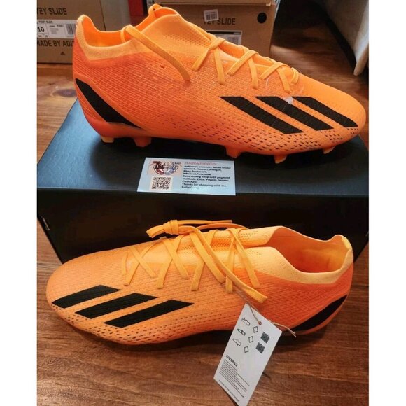 Adidas X Speedportal.2 Firm Ground Cleats Heatspawn Orange GV9562 Mens Size 10.5 - Picture 1 of 5